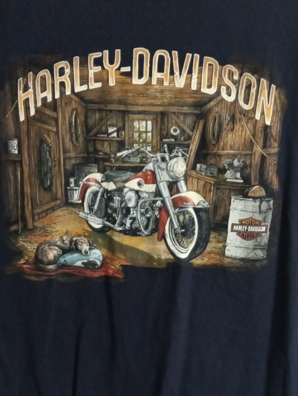 Harley-Davidson Dark Blue Short Sleeve Tee Shirt Men’s Large
